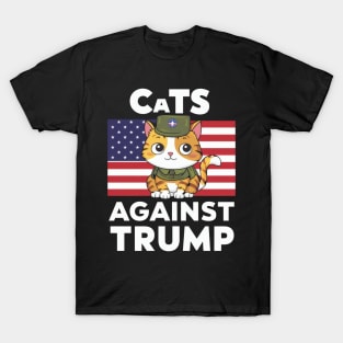 Cats against Trump T-Shirt